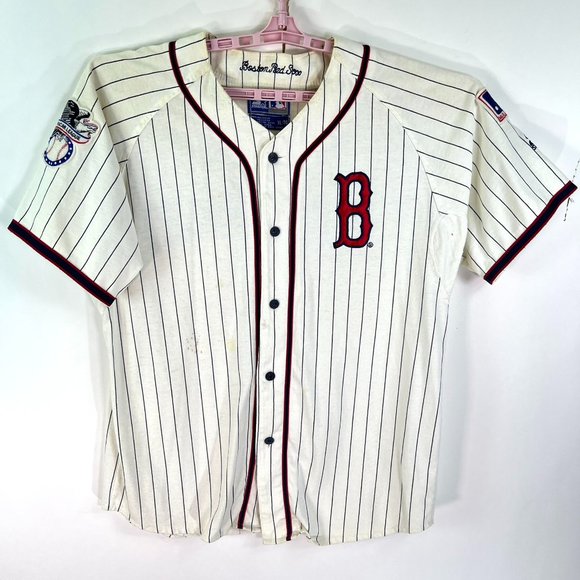 Vintage Boston Red Sox Jersey Mens Size Starter Tag Pin Stripe American League